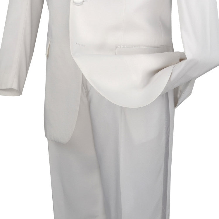 Men's Regular Fit Tuxedo 2 Piece Collection In White 3 Button Design