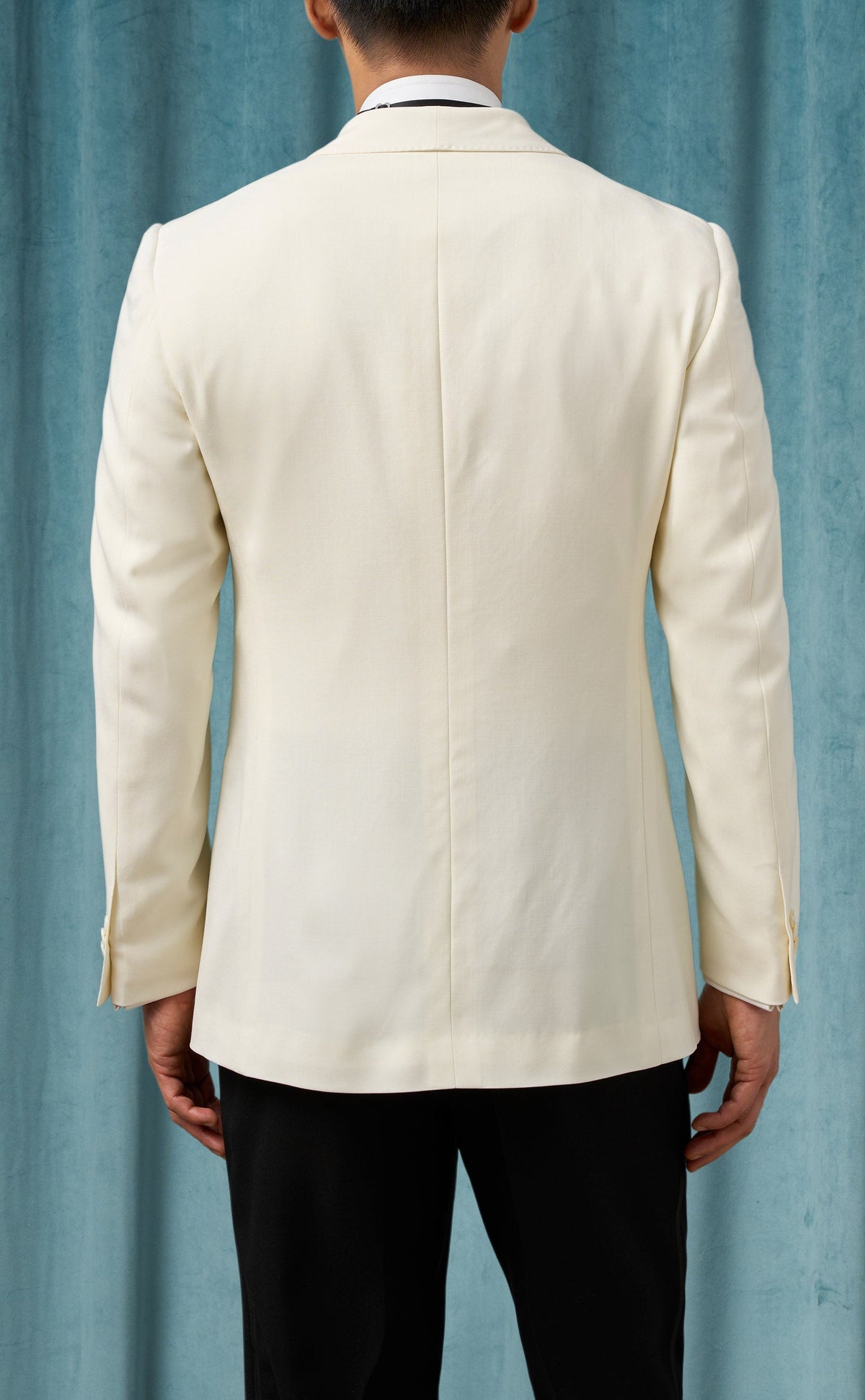 Men’s Ivory Dinner Jacket, Cream Off White Double Breasted Shawl Collar Wedding Tuxedo Blazer