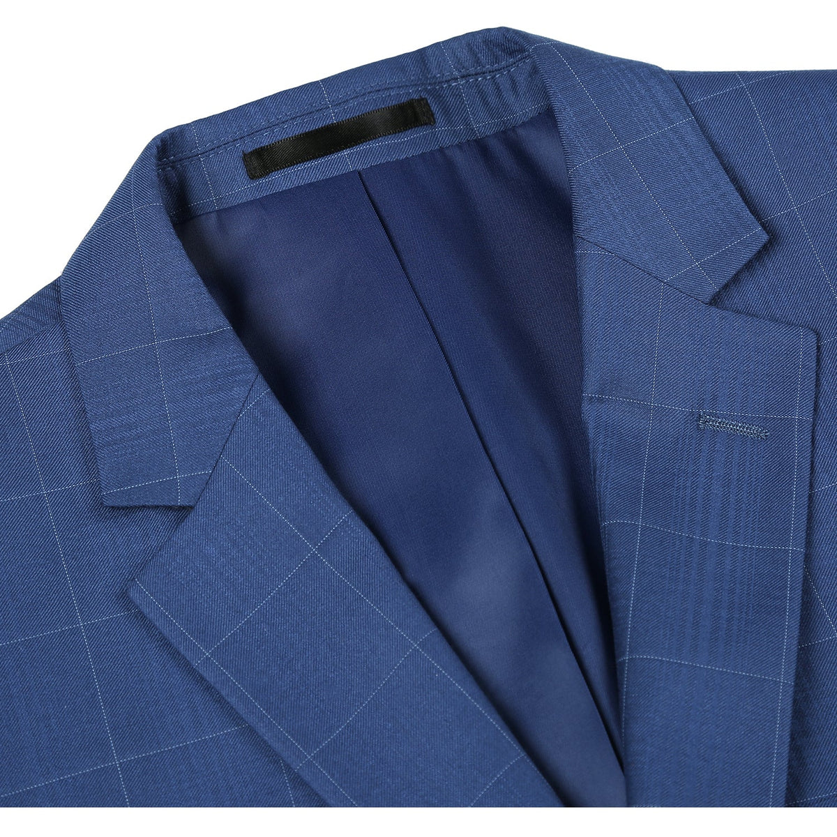 291-20 Men's Slim Fit 2-Piece Single Breasted Check Dress Suit