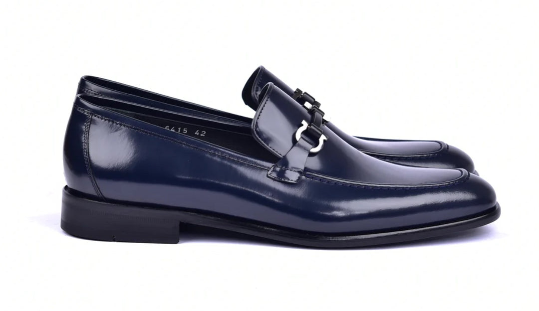 Corrente 6415 Calfskin Slip-On Loafer - Navy