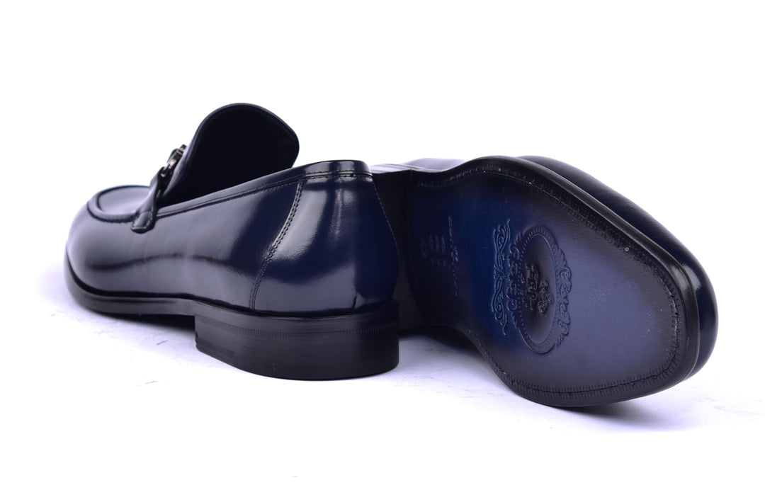 Corrente 6415 Calfskin Slip-On Loafer - Navy