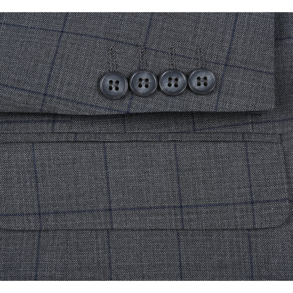 293-44 Men's Double-Breasted New Slim Fit Suits