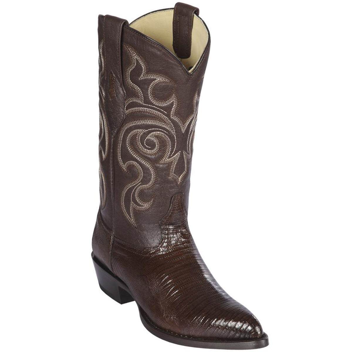 Lizard Brown Cowboy Boots J-Toe