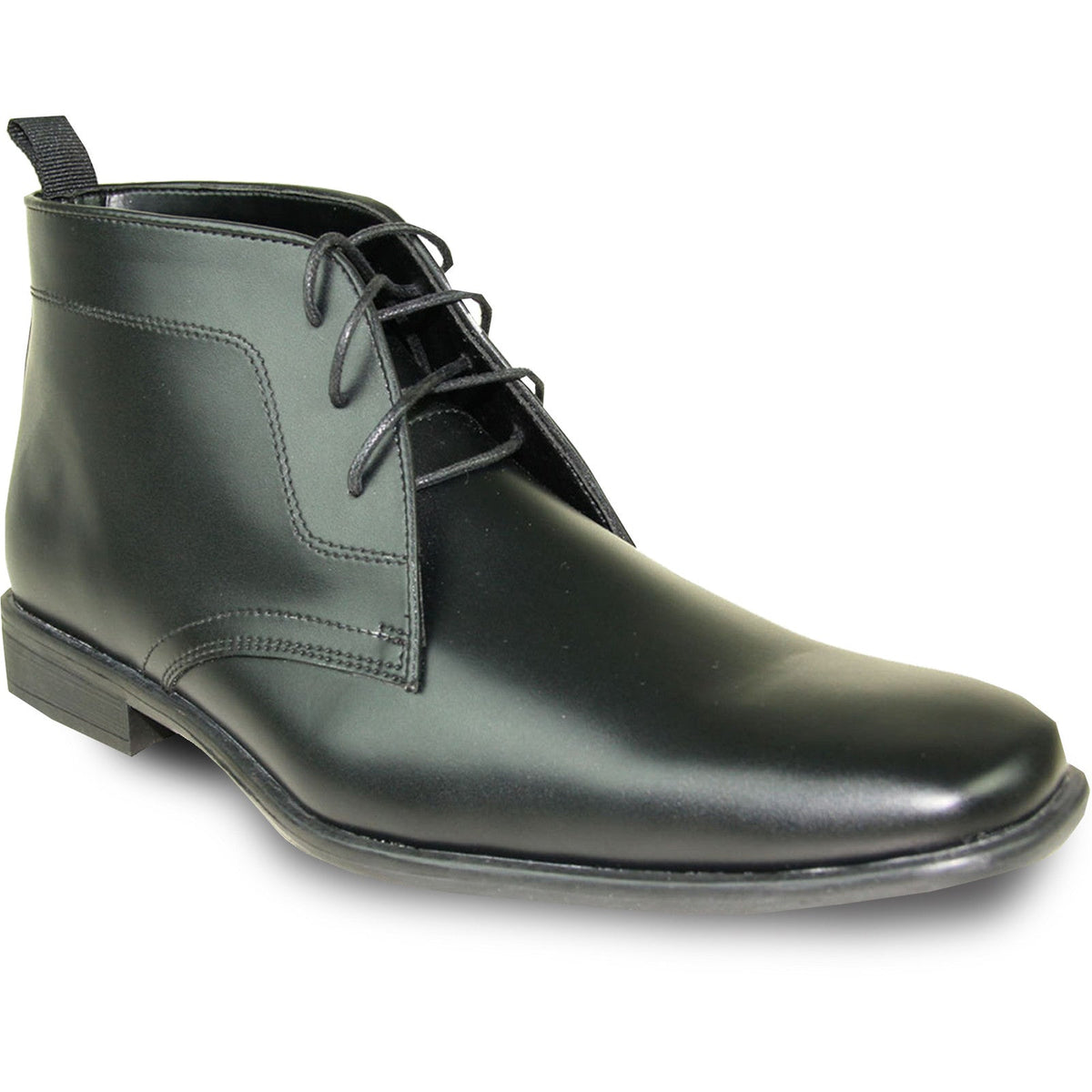 "Matte Black Men's Formal Ankle Boot for Prom 2026 & Wedding"