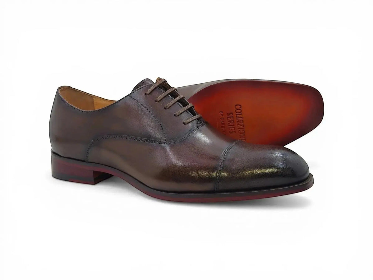 Carrucci Avon Cap Toe Oxford in Leather Sole