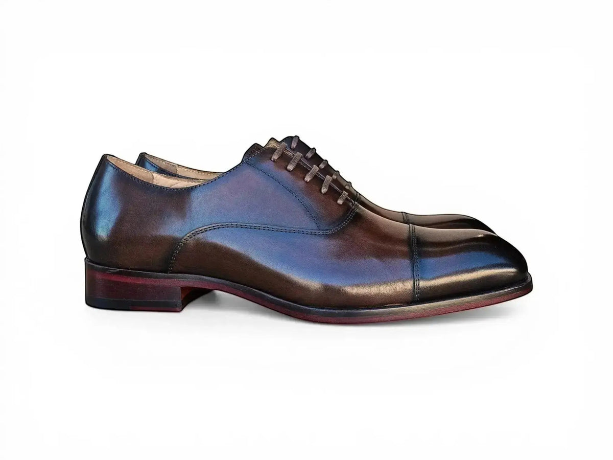 Carrucci Avon Cap Toe Oxford in Leather Sole
