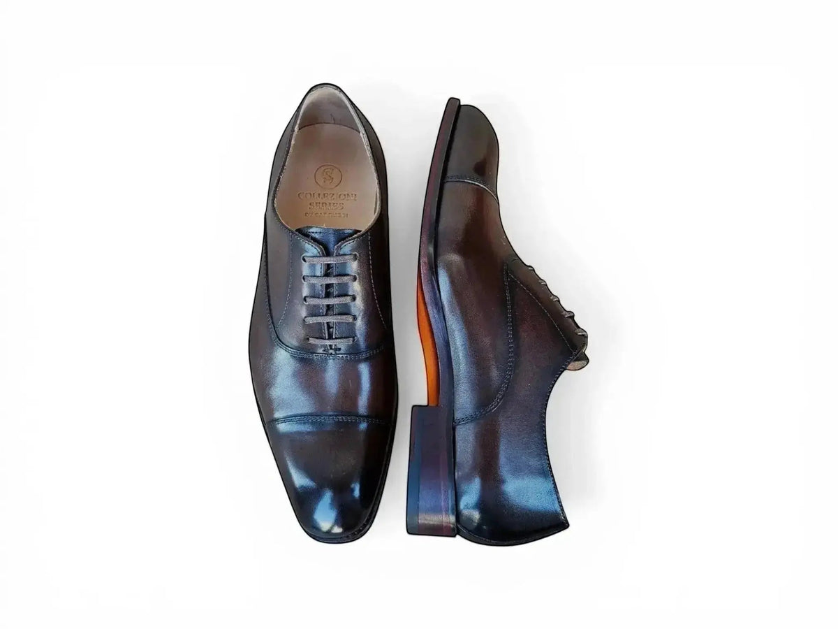 Carrucci Avon Cap Toe Oxford in Leather Sole
