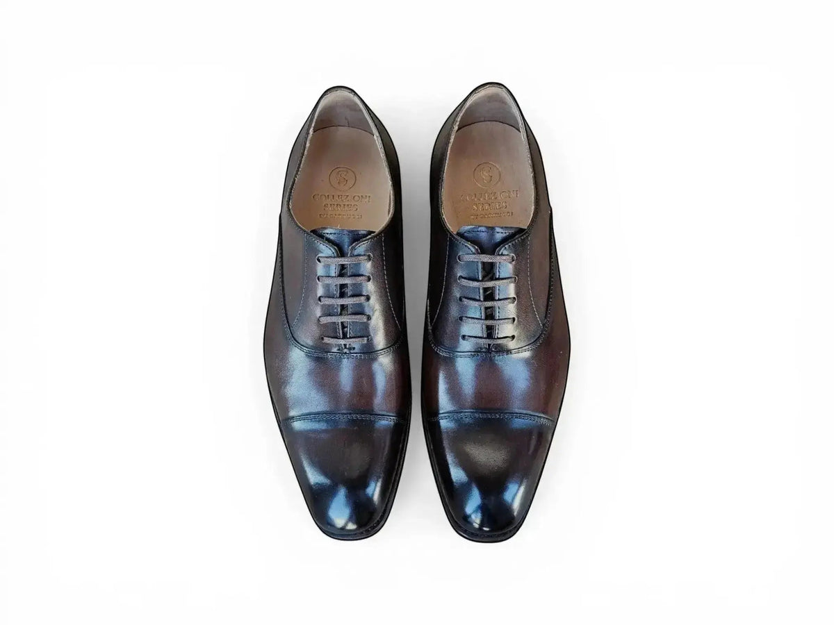 Carrucci Avon Cap Toe Oxford in Leather Sole