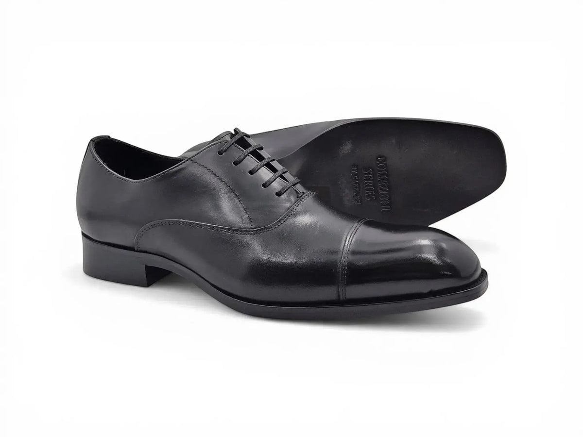 Carrucci Avon Cap Toe Oxford in Leather Sole