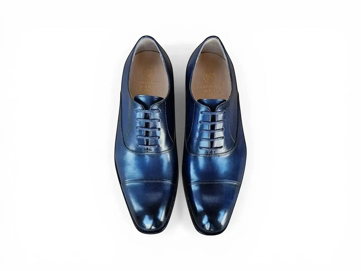 Carrucci Avon Cap Toe Oxford in Leather Sole