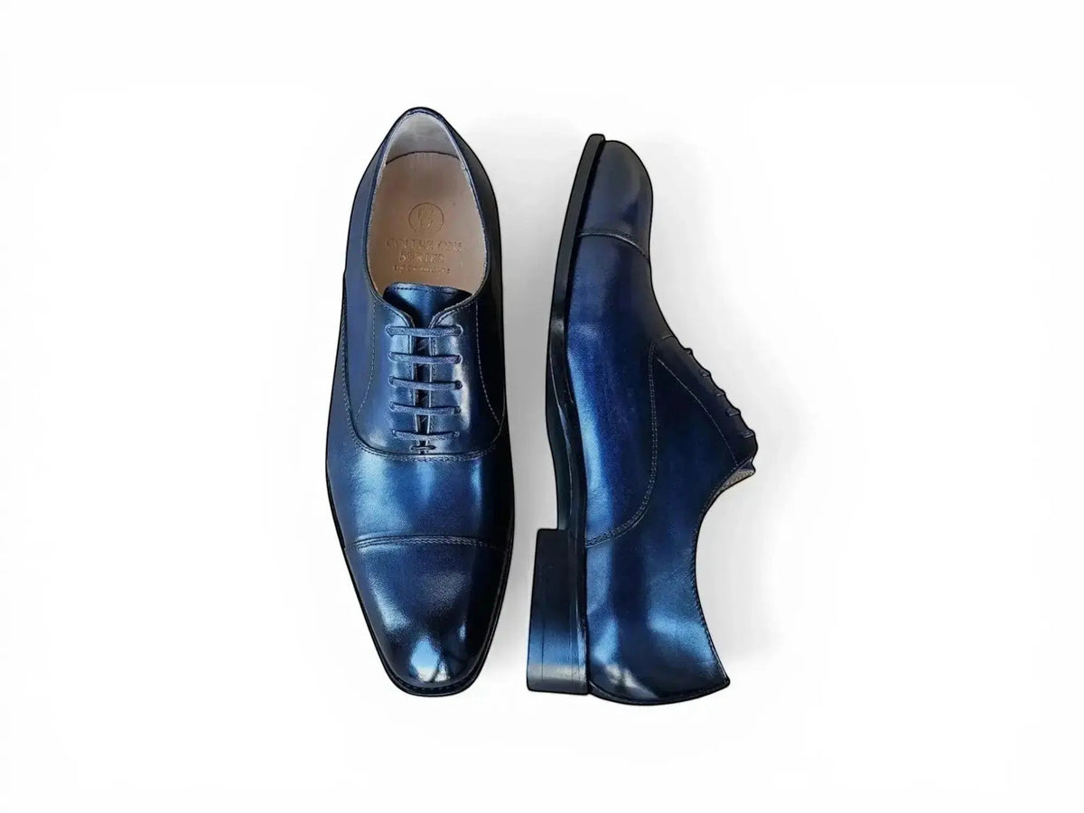 Carrucci Avon Cap Toe Oxford in Leather Sole