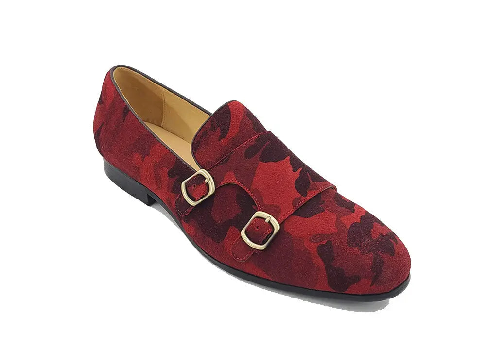 Carrucci Camo Suede Double Monk