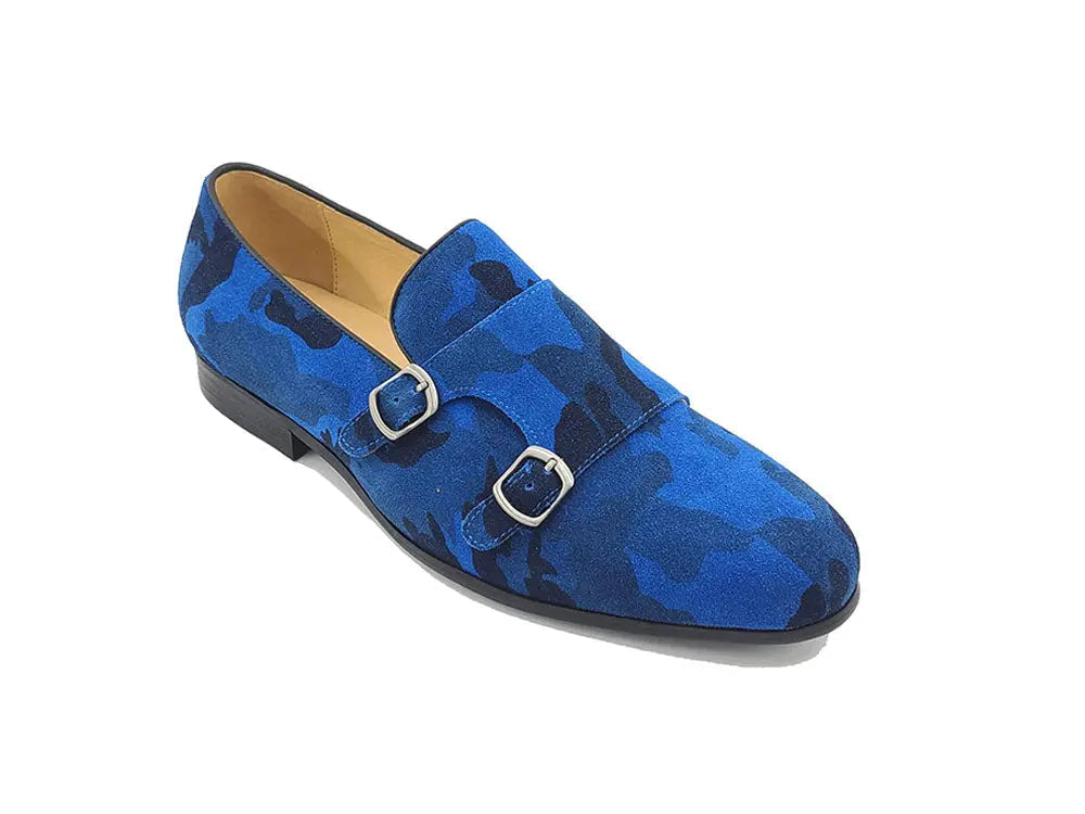 Carrucci Camo Suede Double Monk