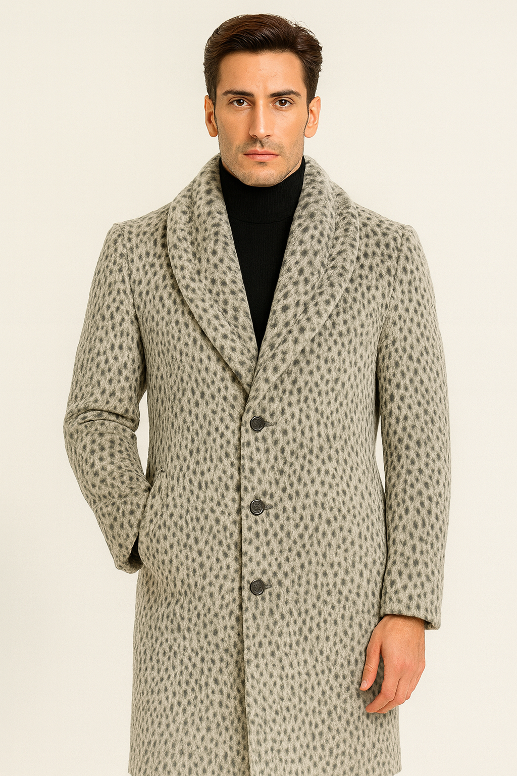 Vintage 1920s Gangster Pimp Coat – Full Length Leopard Faux Fur Style