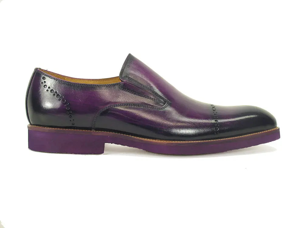 Carrucci Chic Patina Finish Calfskin Slip-on