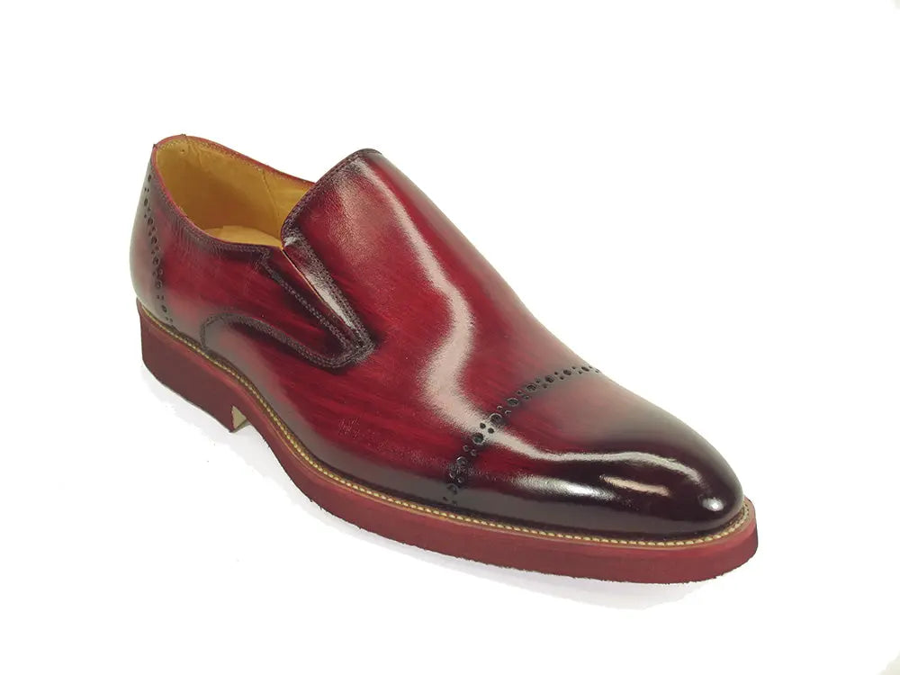 Carrucci Chic Patina Finish Calfskin Slip-on