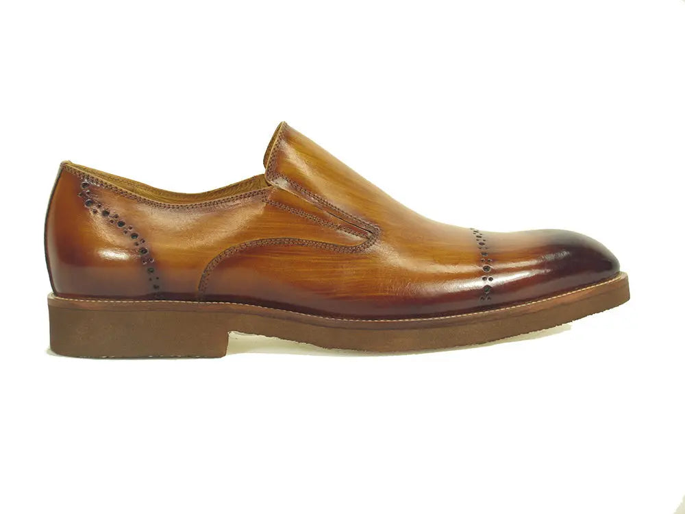 Carrucci Chic Patina Finish Calfskin Slip-on