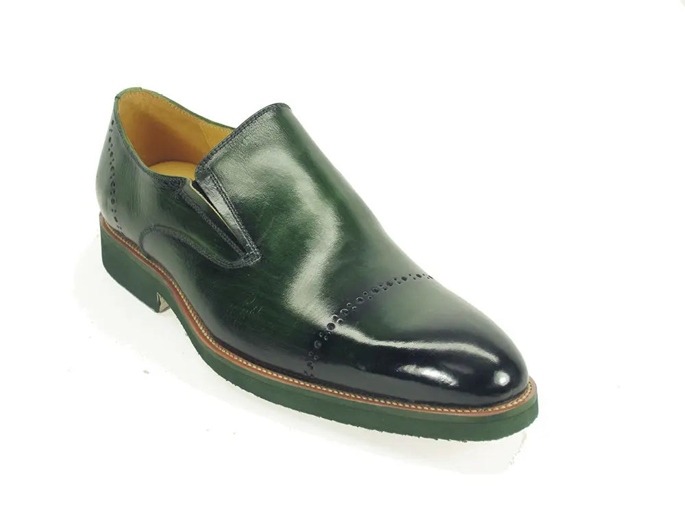 Carrucci Chic Patina Finish Calfskin Slip-on