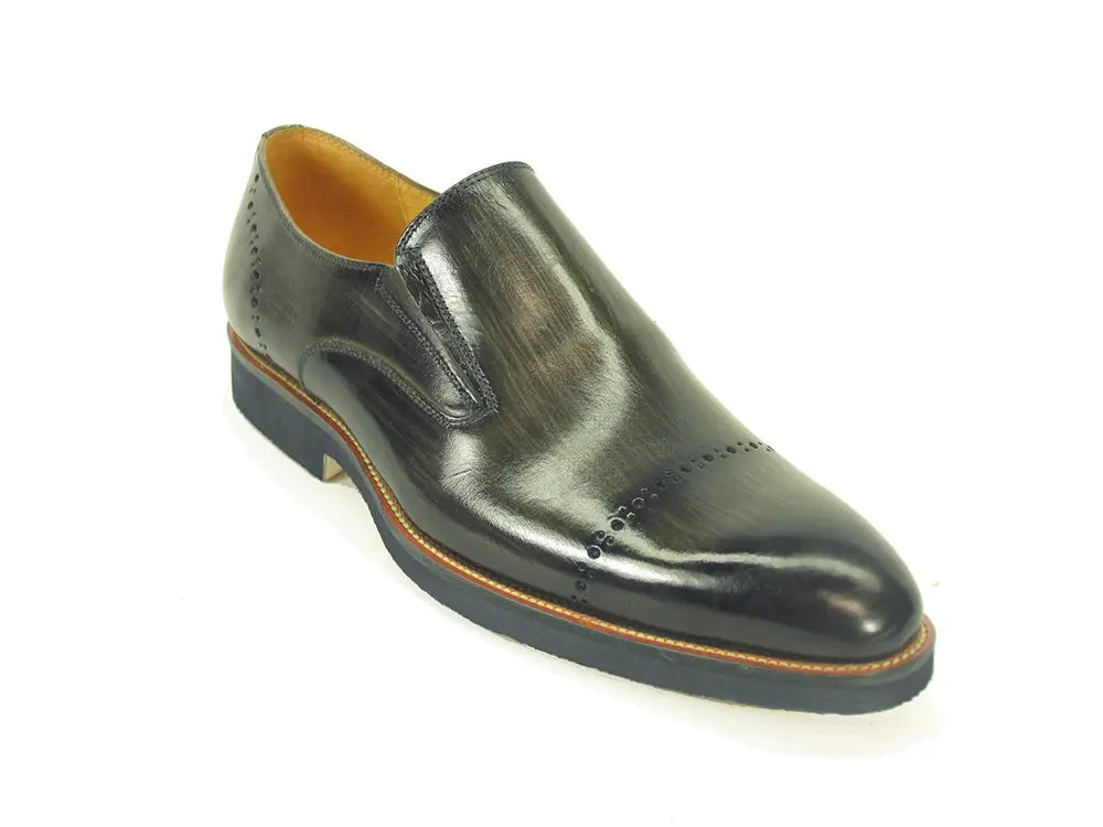 Carrucci Chic Patina Finish Calfskin Slip-on