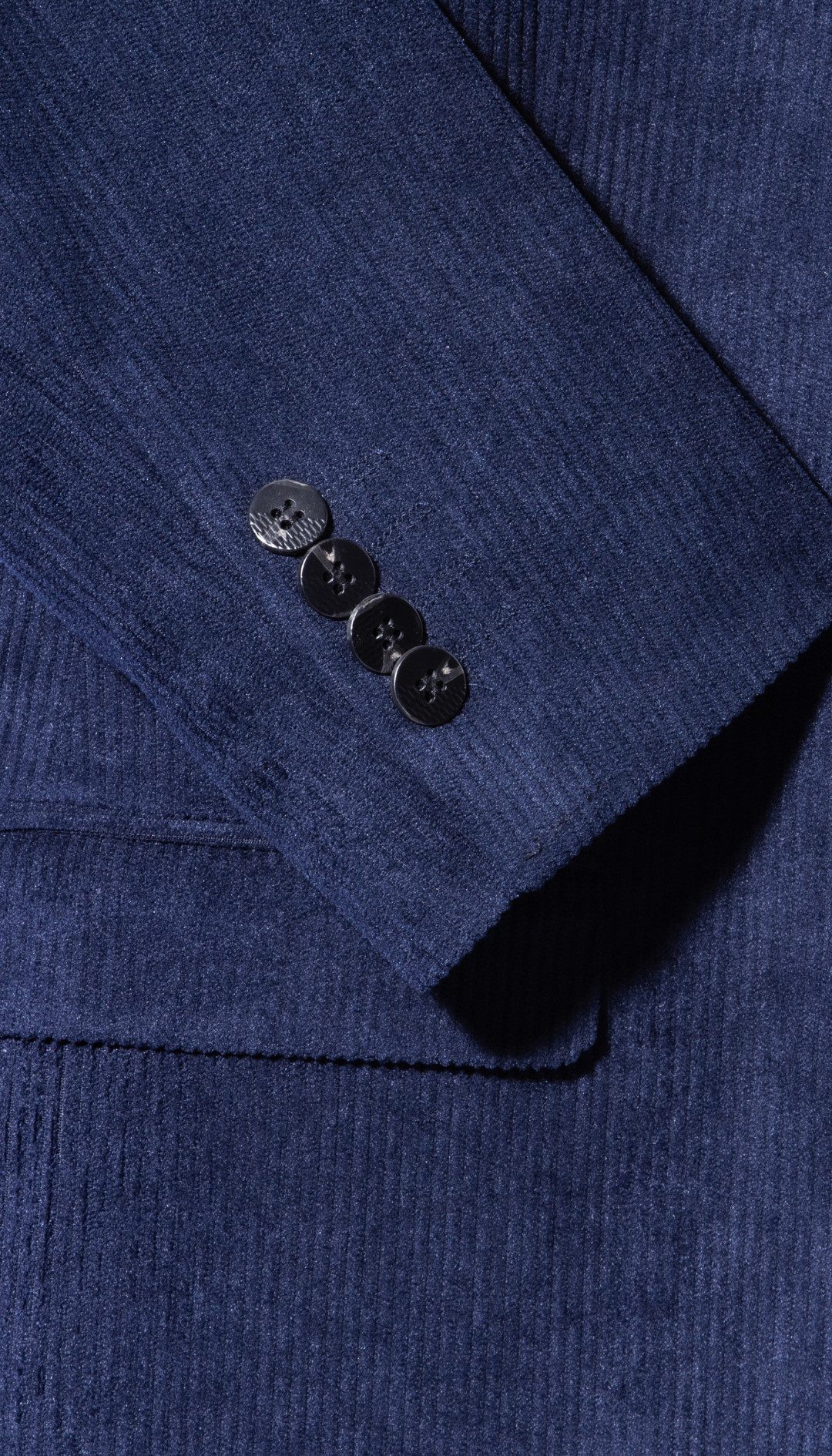 Mens Fall Fabric Cotton corduroy Suit - Winter Jacket and Pants in Color "Navy"