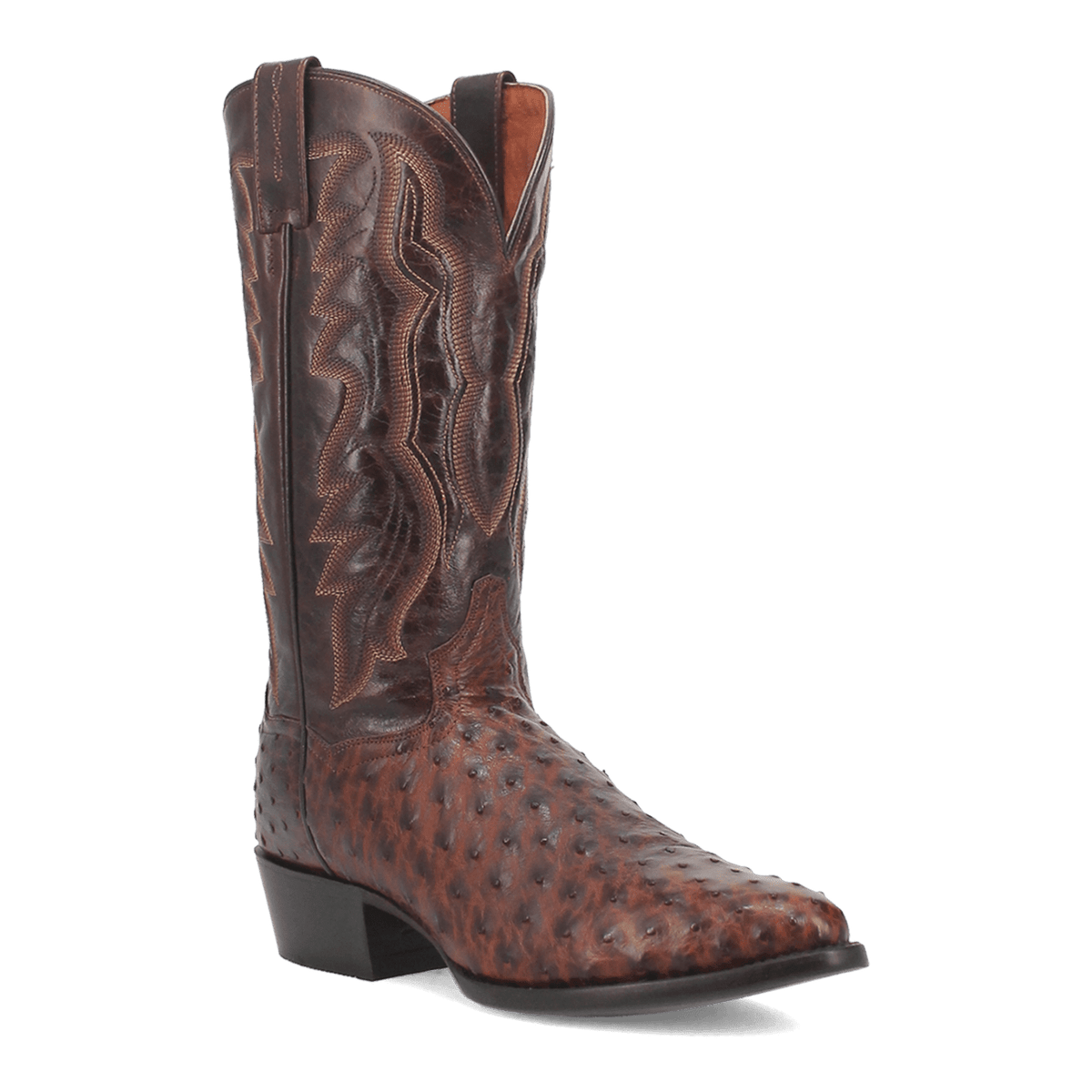 PERSHING FULL QUILL OSTRICH BOOT