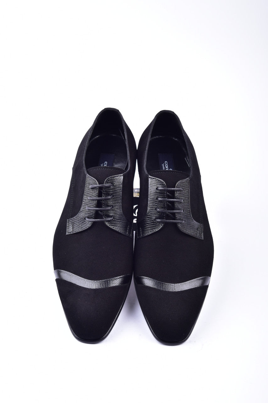 Corrente 2432 Suede Lace-Up - Black