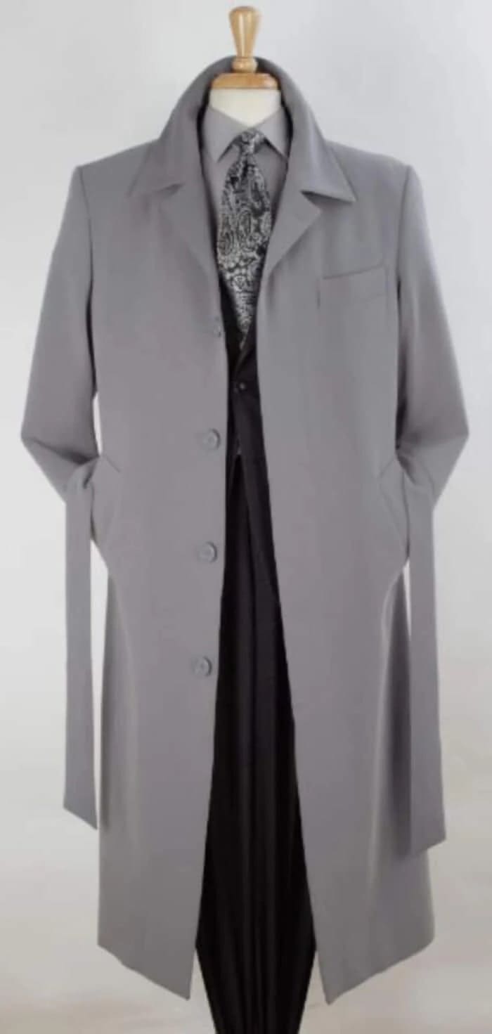 Men's Full Length Overcoat – Classic Winter Long Top Coat