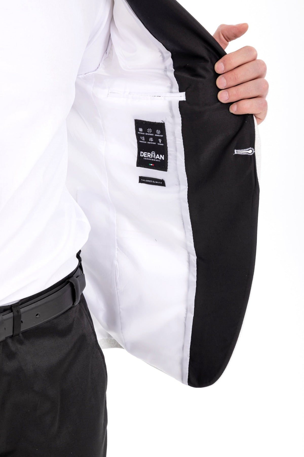 Mens Glitter Sequin Flashy in Color "White" Tuxedo Dinner Jacket Blazer Sportcoat