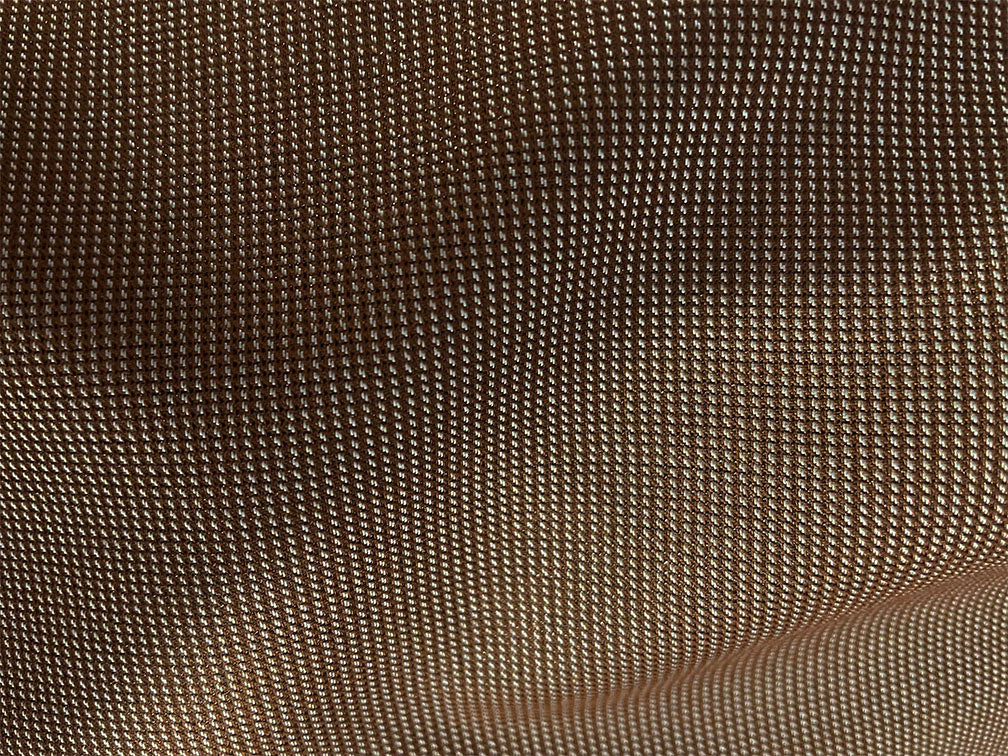 Birdseye Pattern Modern Fit 3 Piece Khaki Suit with Contrast Trim