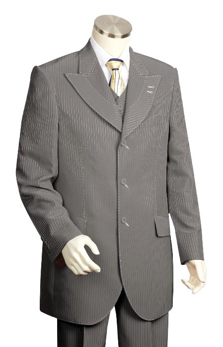 Men's High Fashion Dark Navy Zoot Suit