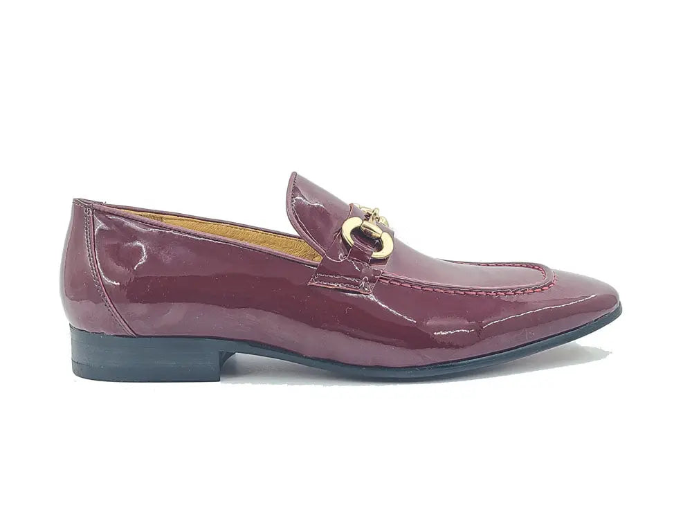 Carrucci Patent Leather Horse Bit Loafer