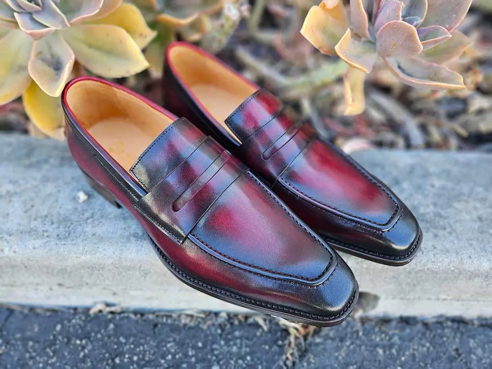 Carrucci Patina Finished Penny Loafer