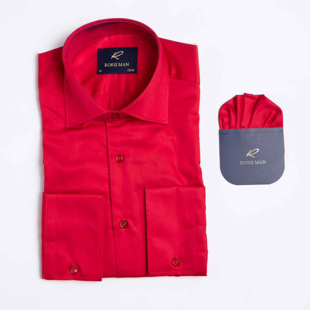 Rossi Man RS1 Red Dress Shirt for Men