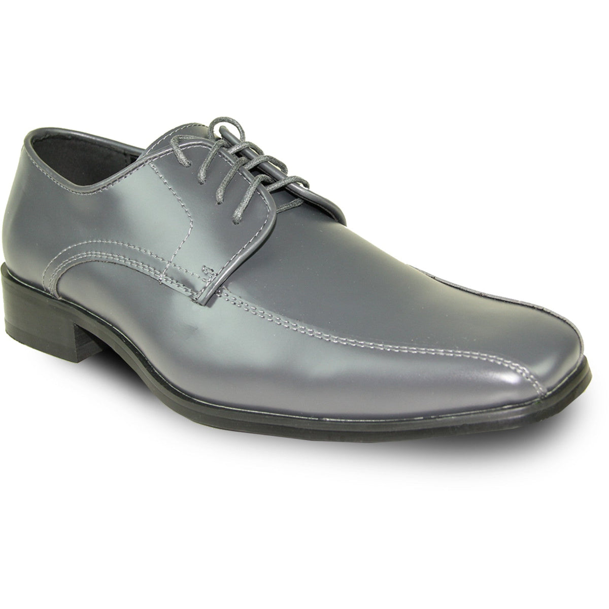 "Black Men's Classic Bicycle Toe Patent Tuxedo Shoes"