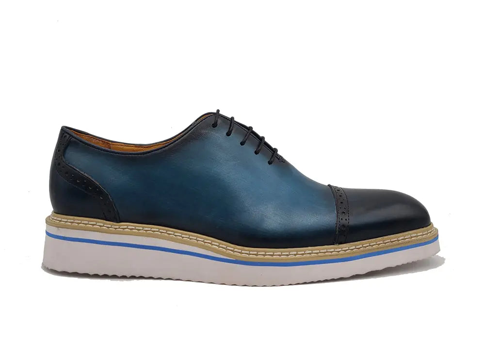 Carrucci Two Tone Cap toe Calfskin Oxford