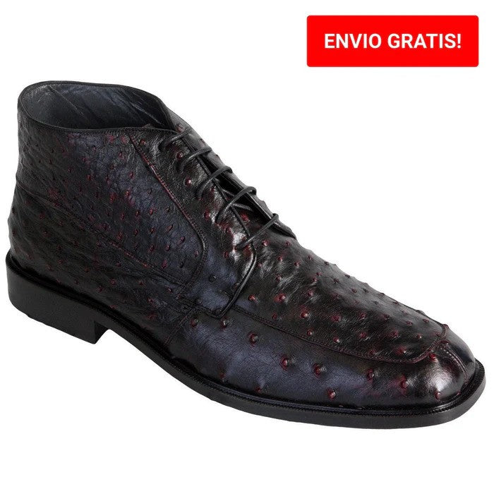 Zapato BotÃn Piel Avestruz - Mens Ostrich Boot in 3 Colors