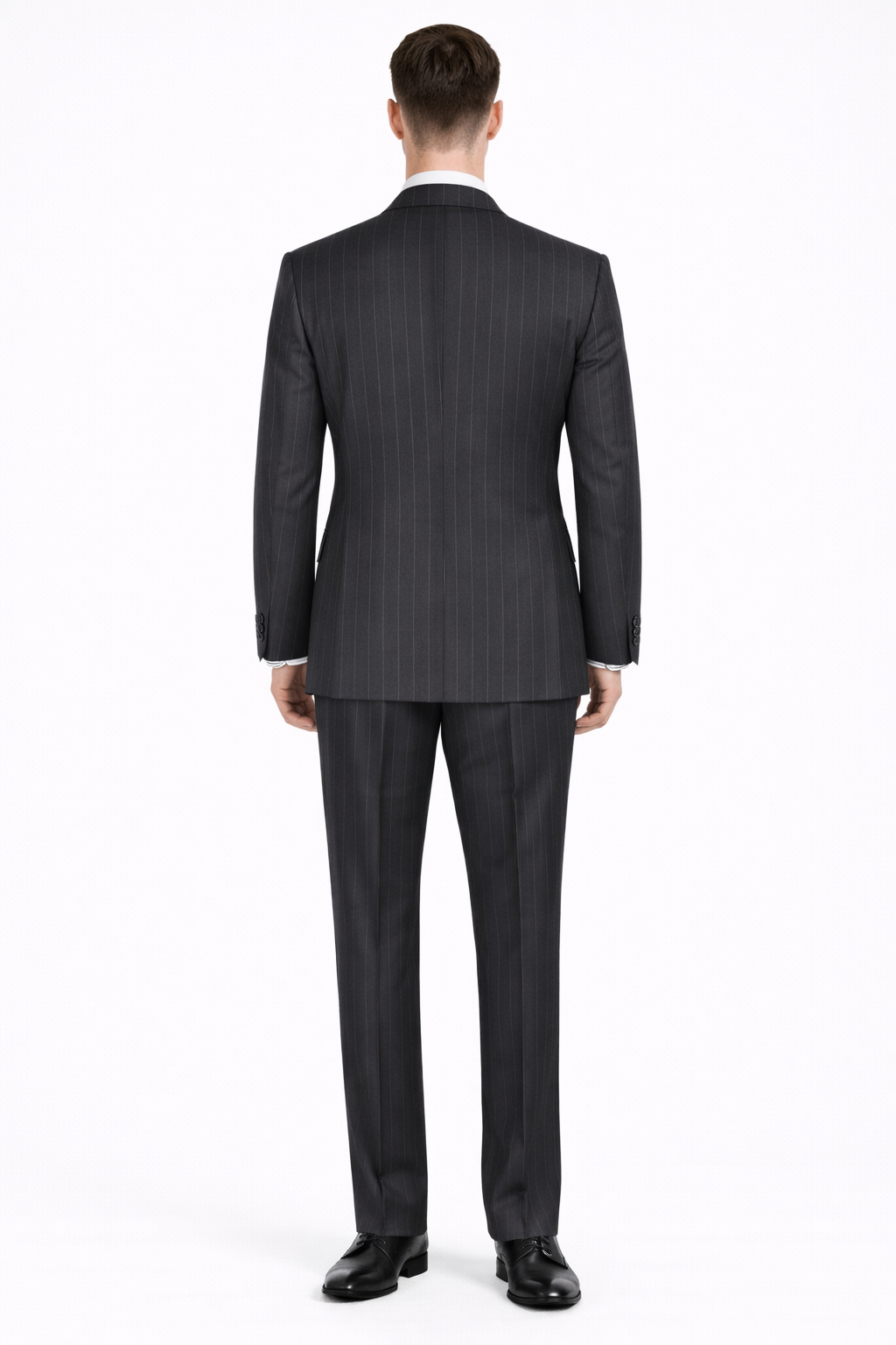 Apollo King Men's Outlet 3 Piece 100% Wool Suit Fashion Windowpane-New Designer Collection
