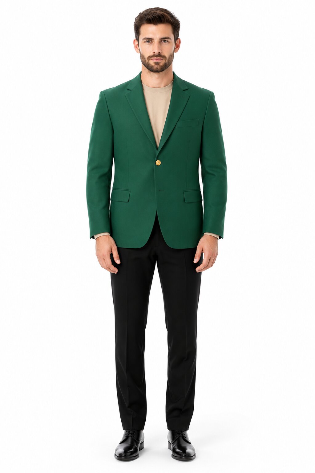 Augusta Green Blazer Men's Classic Brass buttons Blazer Sport Jacket-New Designer Collection