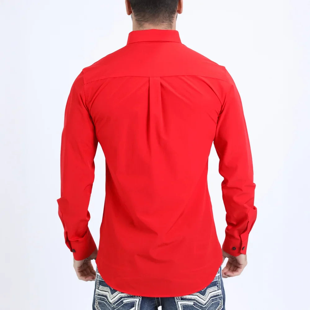 Mens Single Pocket Modern Fit Shirts