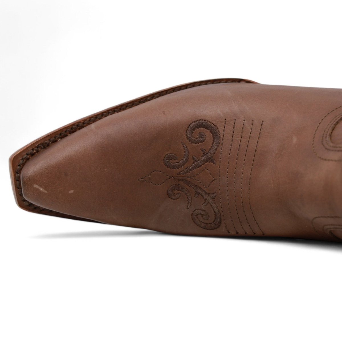 Botas Altas de Cuero Original para Mujer Color Miel Q34T8351