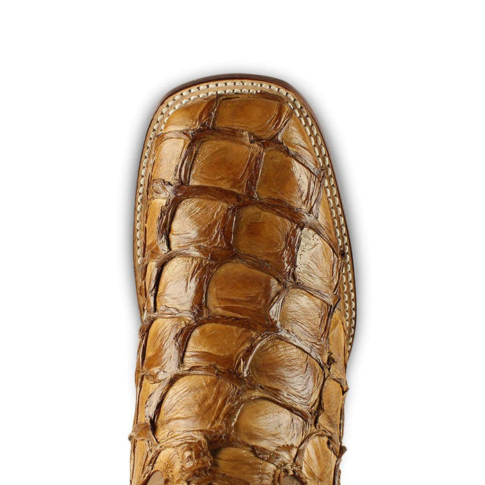 Botas de Pescado Pirarucu Original en Horma Rodeo Cuadrada LAB