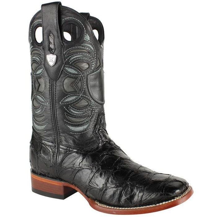 Botas de Pescado Pirarucu Original en Horma Rodeo Cuadrada WW