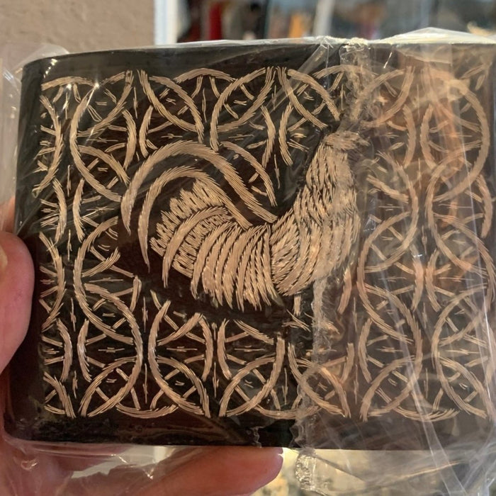 Cartera de Hilo de Plata Original Mil Aros con Gallo