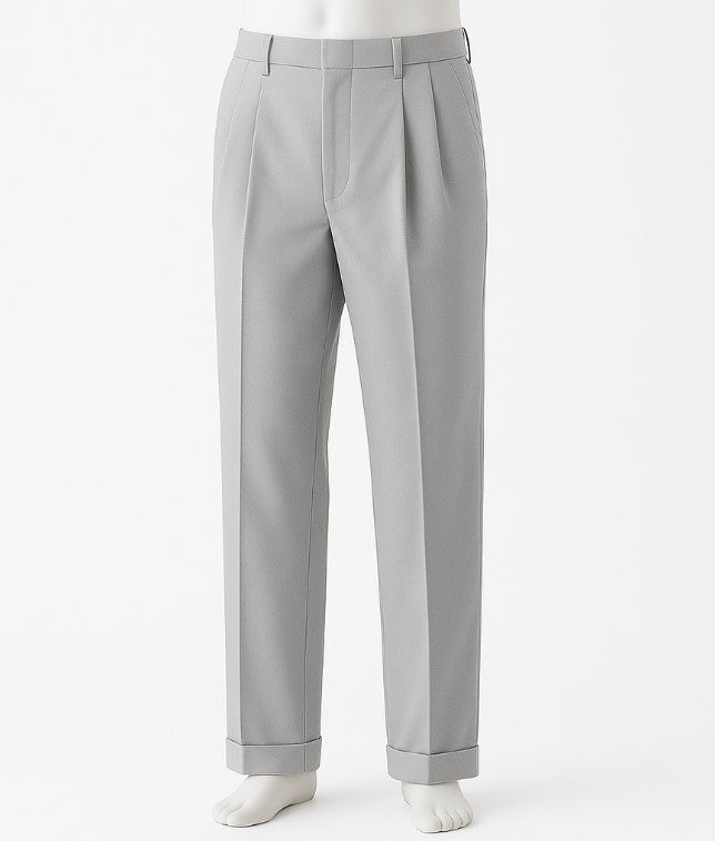 Mens Pleated Pants - Classic Style Slacks