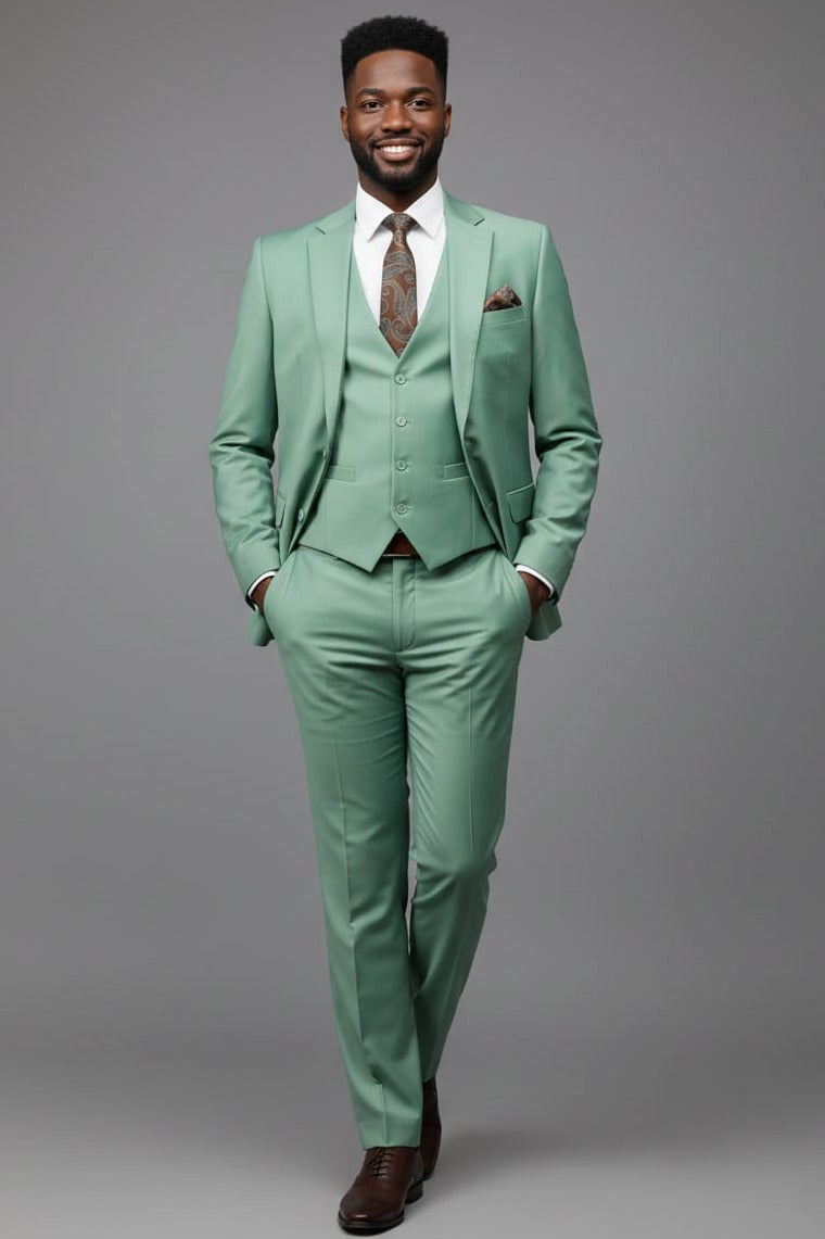 Effetti Suit Designer - 2 button Notch Lapel slim fit EF2N+V-8129 MINT