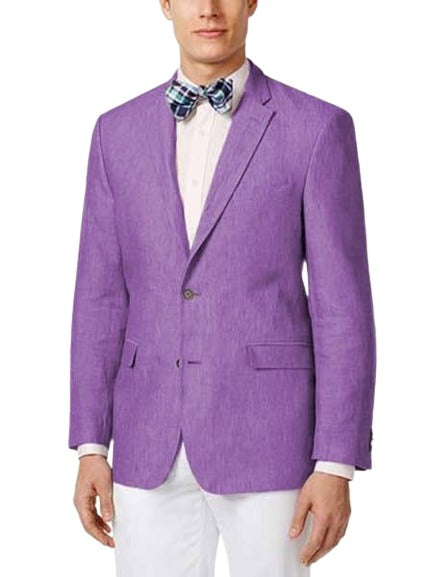 Mens Linen Blazer - Lavender Linen Sport Coat - Summer Blazer