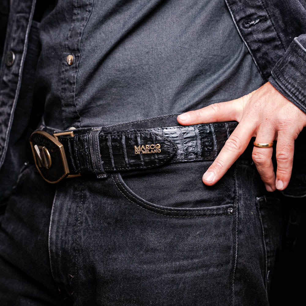 Marco Di Milano Iowa Belt Black