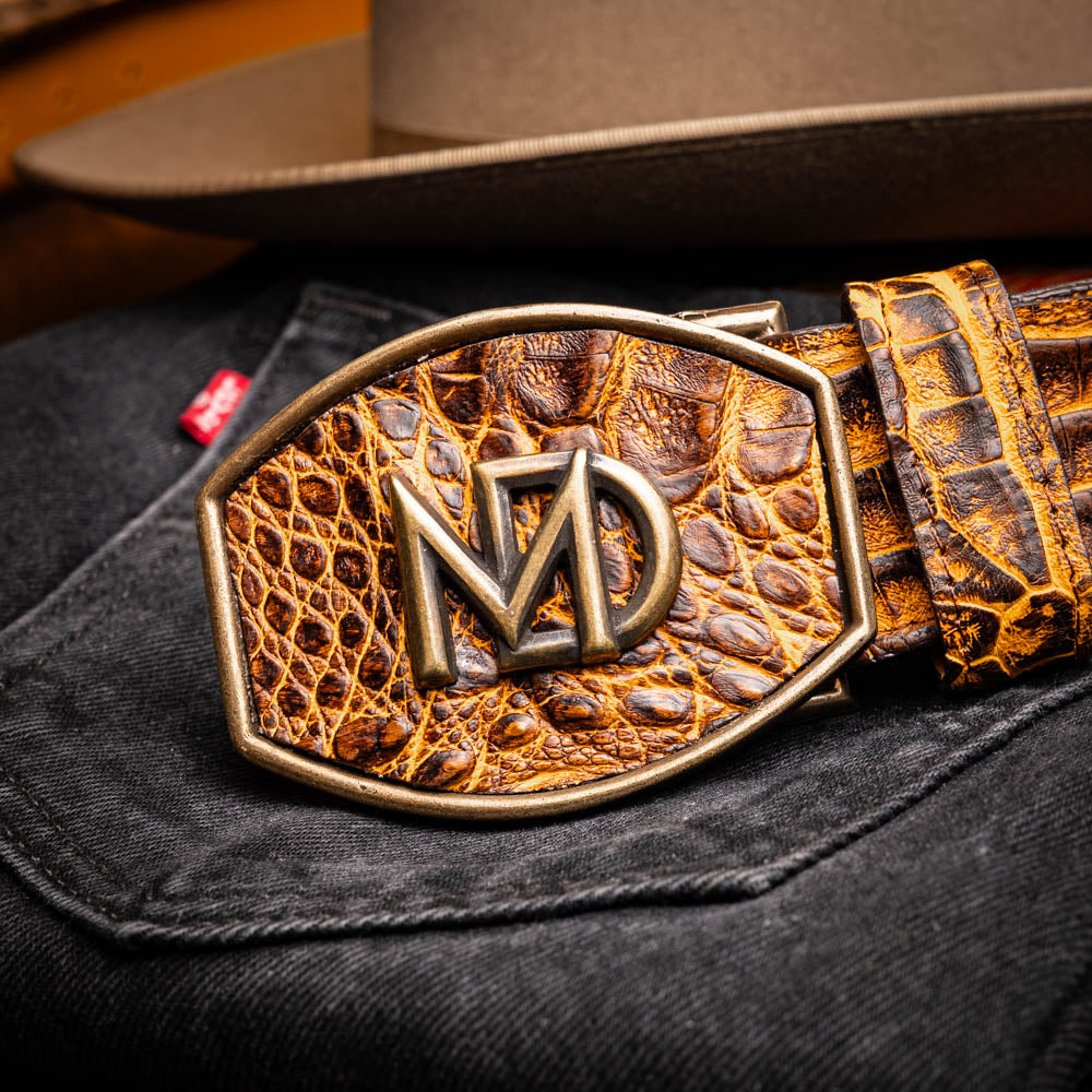Marco Di Milano Iowa Belt Mustard Brown