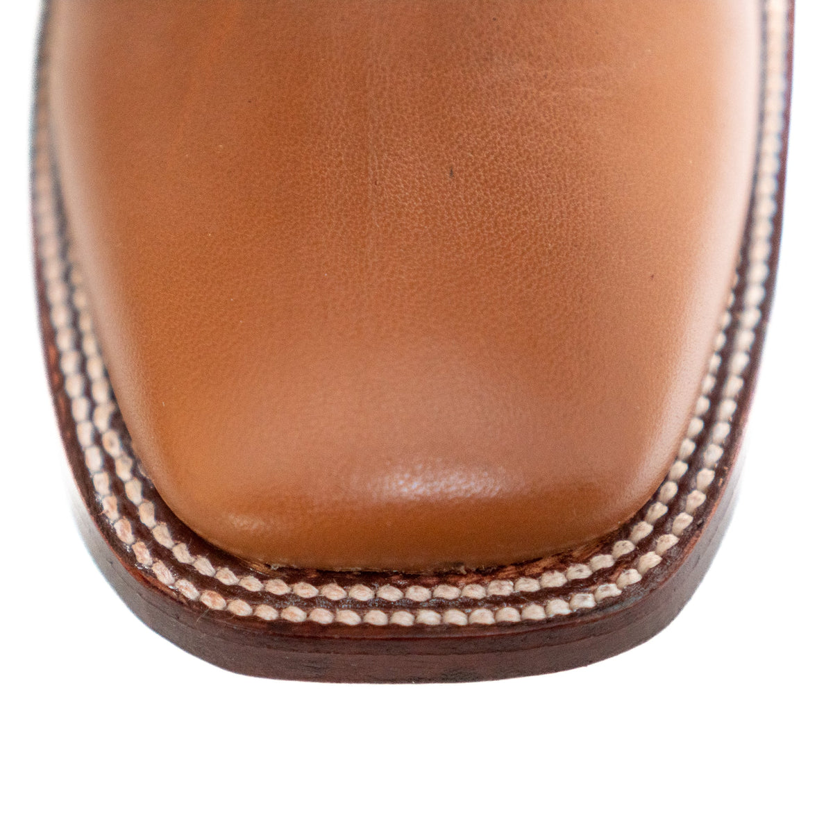 Los Altos Men's Boot Wide Square Toe Deer Honey Leather Sole
