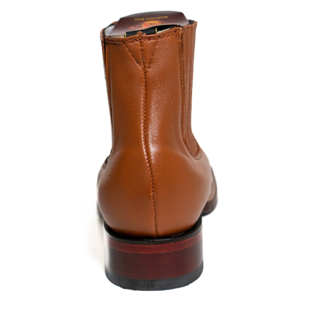 Los Altos Men's Boot Wide Square Toe Deer Honey Leather Sole